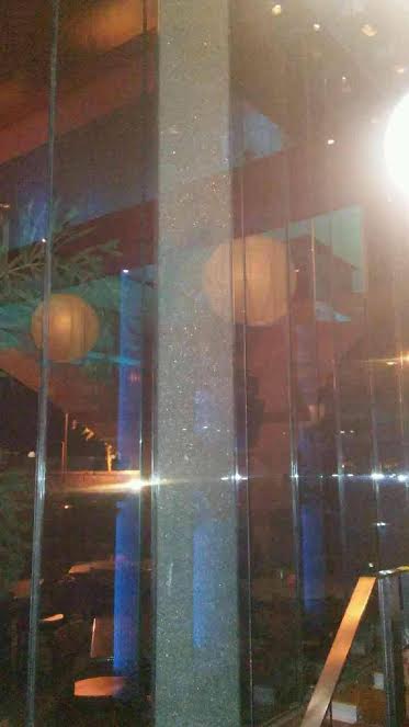 broken glass at scottsdale restaurant